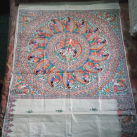 Traditional Hand Embroidered Textile – Artisan Thread Work Design