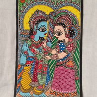 Handcrafted Folk Art Canvas – Traditional Indian Art
